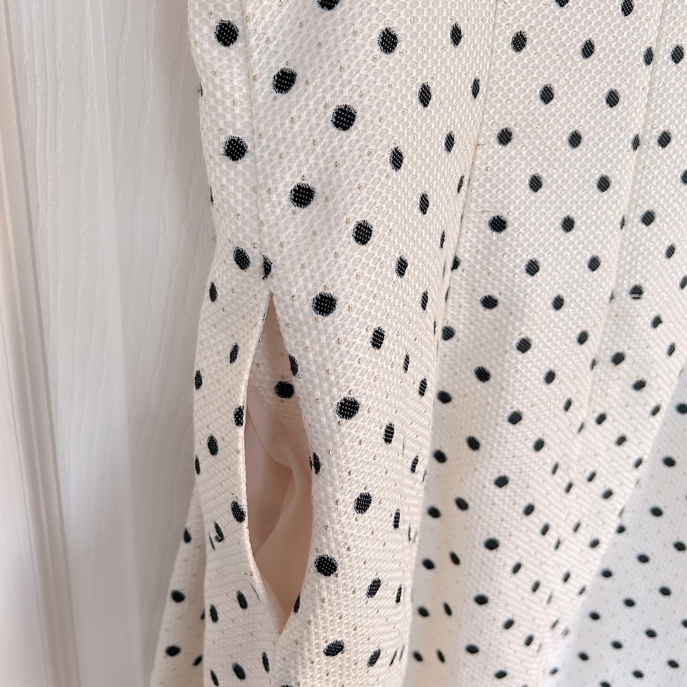 Harper Rose Metallic Polka Dot Fit and Flare Dress - Picture 8 of 9